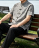 罗蒙（ROMON）男士唐装中国风新中式2026夏季款男装汉服古装衣服男古风男装 深灰色 XL 140-160斤 晒单实拍图