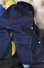 优衣库休闲短茄克女装男装/巴恩风外套夹克483807 484664 484664/69 藏青色(牛仔色) M 实拍图