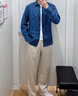 优衣库麻混纺舒适九分裤男装/休闲裤宽松版型26春夏新款482258 30 浅米色 M 实拍图