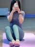 Keep多彩防滑低帮露指瑜伽袜子 普拉提夏季室内地板舞蹈女 暮光紫 实拍图