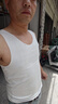 莫代尔无袖背心男士无痕薄款四季内穿跨栏运动无袖白打底汗衫男白 实拍图