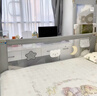 慕卡索婴儿床围栏宝宝床上防摔护栏儿童床边防掉床挡板防夹伤无缝防窒息 星灰 单面装 2.0米 实拍图