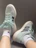 adidas「面包鞋」GRAND COURT BASE 00s休闲低帮板鞋男女阿迪达斯   薄荷绿/黑色/汉玉白   37 实拍图