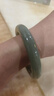 净心石和田玉手镯女款平安镯浅青玉款内径约61-62mm 实拍图
