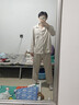 猫人纯棉睡衣男士夏季100全棉长袖长裤春秋开衫简约高级感家居服套装 浅灰色 【100%新疆棉，亲肤柔软】 L 【推荐体重105-135斤】 实拍图