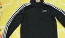 adidas休闲舒适三条纹立领夹克外套男装秋季阿迪达斯官方轻运动 黑色/白（推荐选大一码）   L 实拍图
