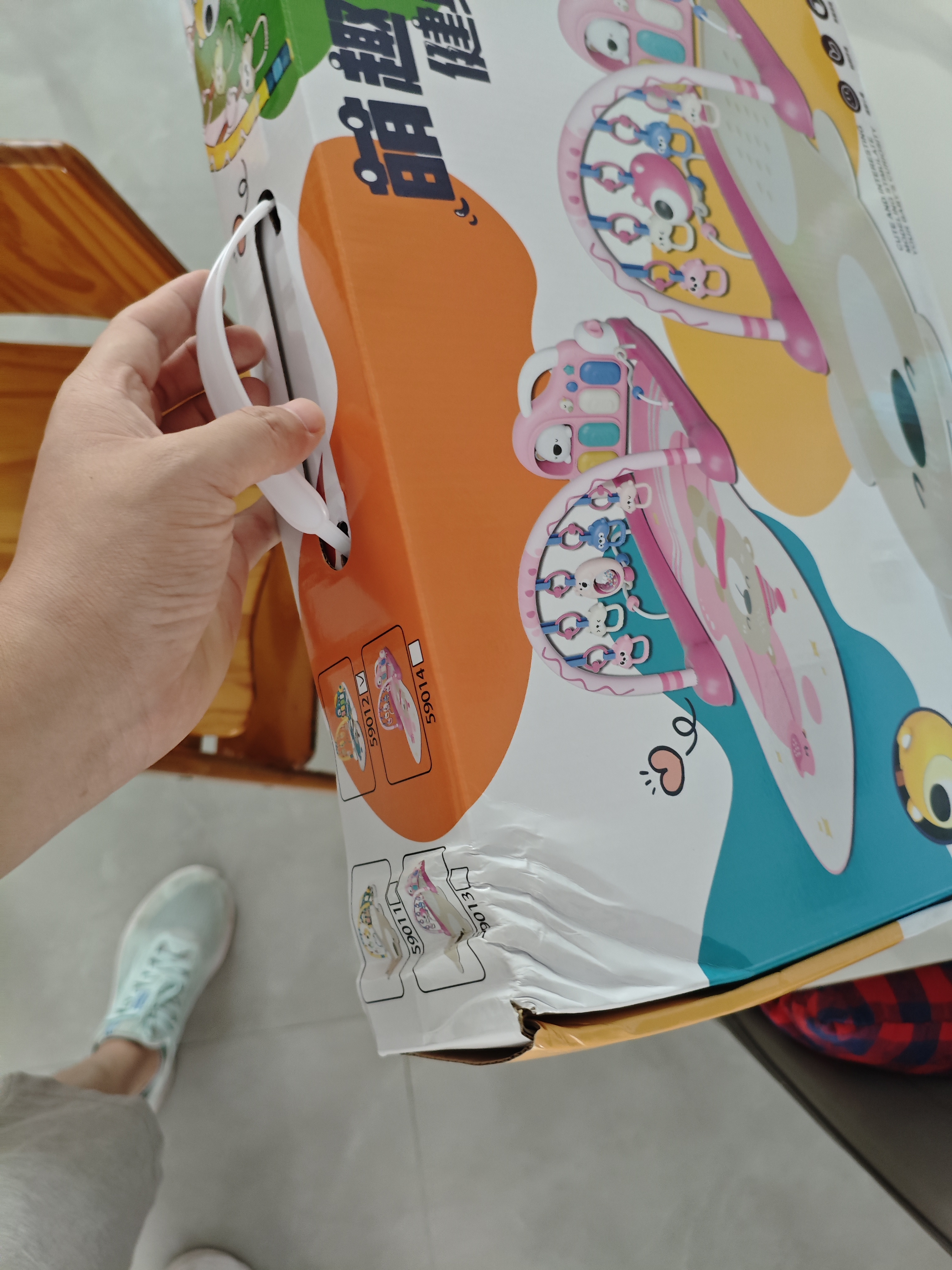 万乐途婴儿玩具健身架新生儿宝宝脚踏琴脚踏琴腿部力量锻炼生日满月礼物 实拍图