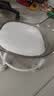 【热销爆款】儿童凳子亚克力万向轮滑轮矮凳儿童带娃小椅子小凳子 透明灰-儿童靠背小椅子 实拍图