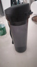 特百惠（Tupperware）茶韵500ml塑料杯男女士学生运动水杯子大容量泡茶杯 酷炫黑 实拍图