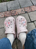 卡骆驰（CROCS）白鹿同款经典云朵洞洞鞋时尚百搭女鞋花园鞋|206750 石英粉-6UR(含智必星) 36 /37(230mm) 实拍图