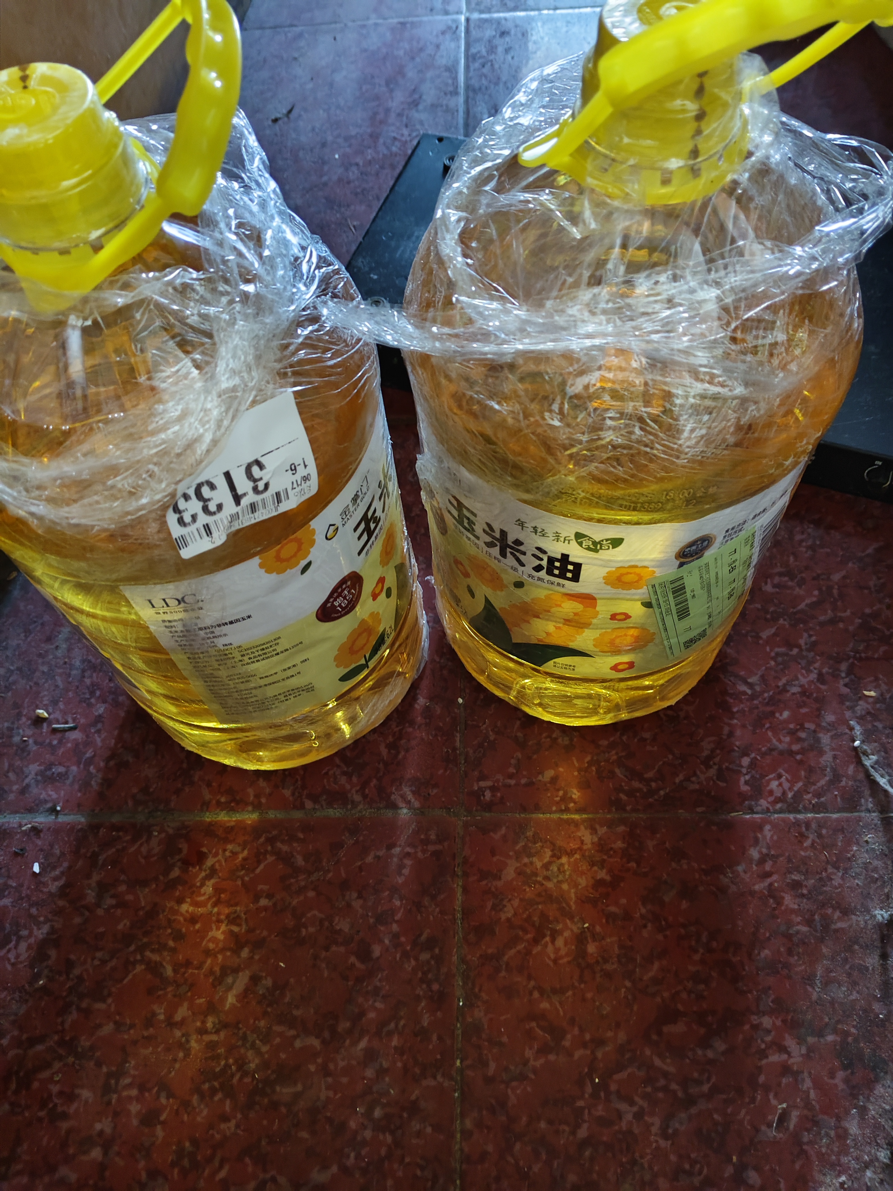 金掌门食用油压榨一级少油烟充氮保鲜葵花籽油6.2L*2 实拍图