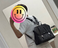 Songmont山下有松【张婧仪同款】山行系列游历公文包复古皮双肩包男包礼物 烟墨黑大号（白钢五金）预售17天 实拍图