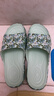 维布伦（VEBLEN）防滑拖鞋女外穿夏季印花室内居家软底凉拖鞋厚底浴室洗澡凉拖女款 69223山茶花香草绿 38-39 实拍图