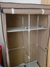 简易衣柜加粗加固组装衣服柜出租房布衣橱宿舍寝室收纳衣柜 8503咖啡色【宽90cm】 实拍图