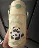 膳魔师（THERMOS）儿童水杯tritan吸管杯小学生开学必备水壶小熊猫420ml黄 实拍图