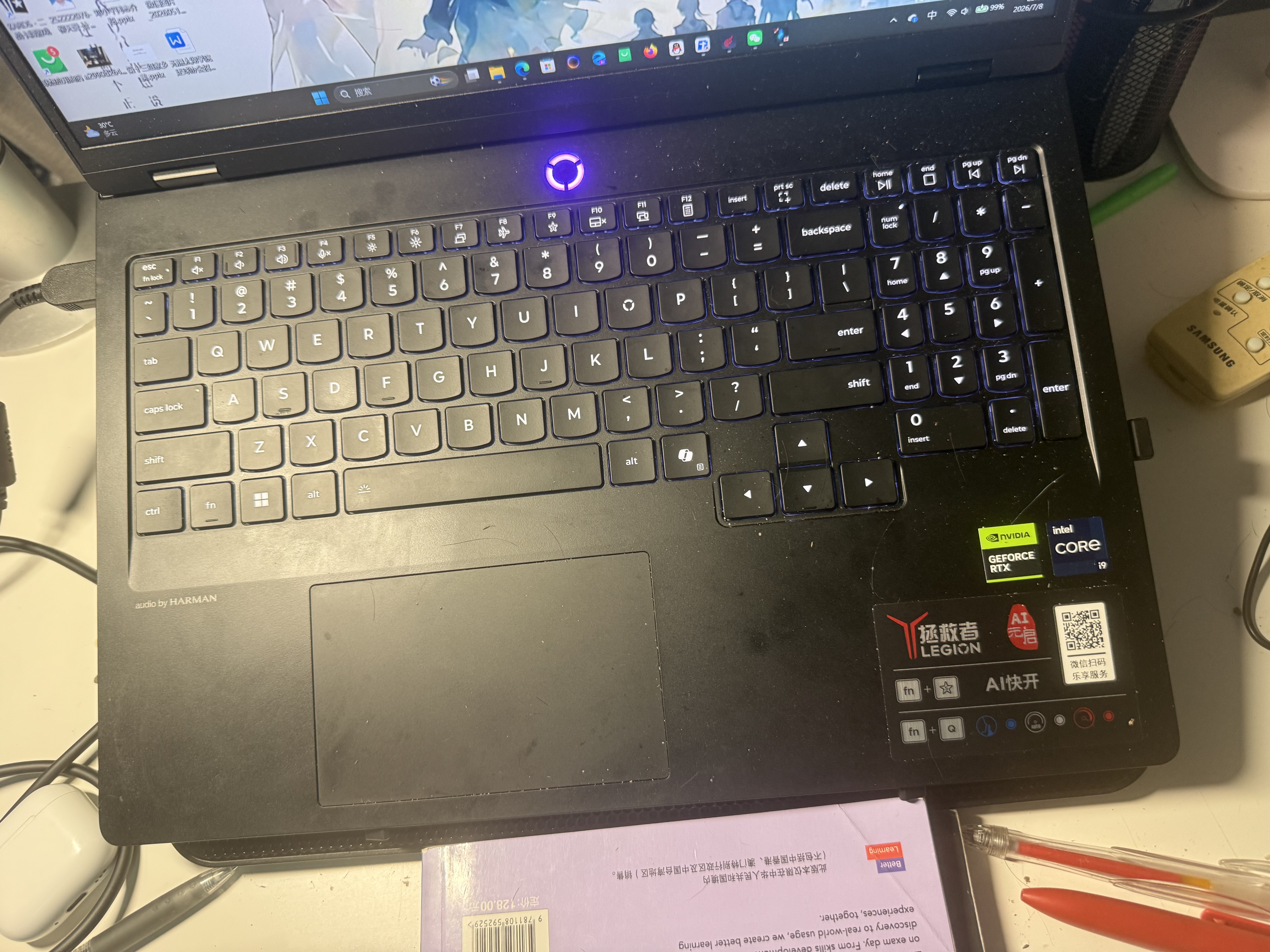 联想拯救者Y7000P 电竞游戏笔记本电脑(i9-14900HX 16G 1T RTX5070 2.5K 240Hz 黑) 国家补贴 实拍图