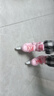 鸿星尔克轮滑鞋儿童专业溜冰鞋男女童初学者中小学直排轮滑轮滑冰旱冰鞋 Pro粉【双芭扣+八轮全闪+头盔护具套装】 L (适合12岁-成人)日常鞋码36-41 实拍图