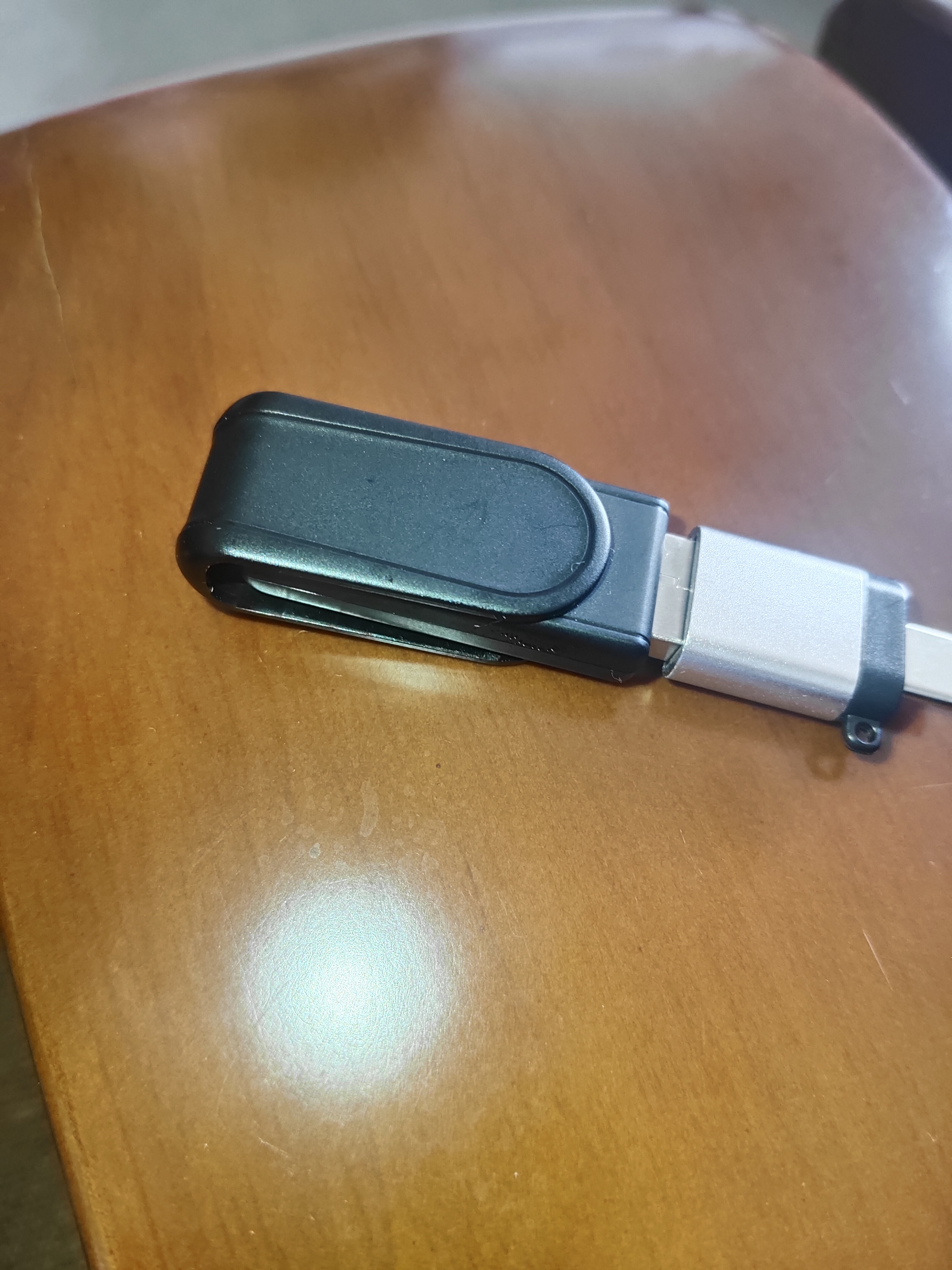 昊微 安卓Type-C转USB3.0转接头OTG转换器高速数据传输手机连接U盘鼠标适用OPPO小米华为荣耀安卓MP3/4 极光银-Type-C接口 实拍图