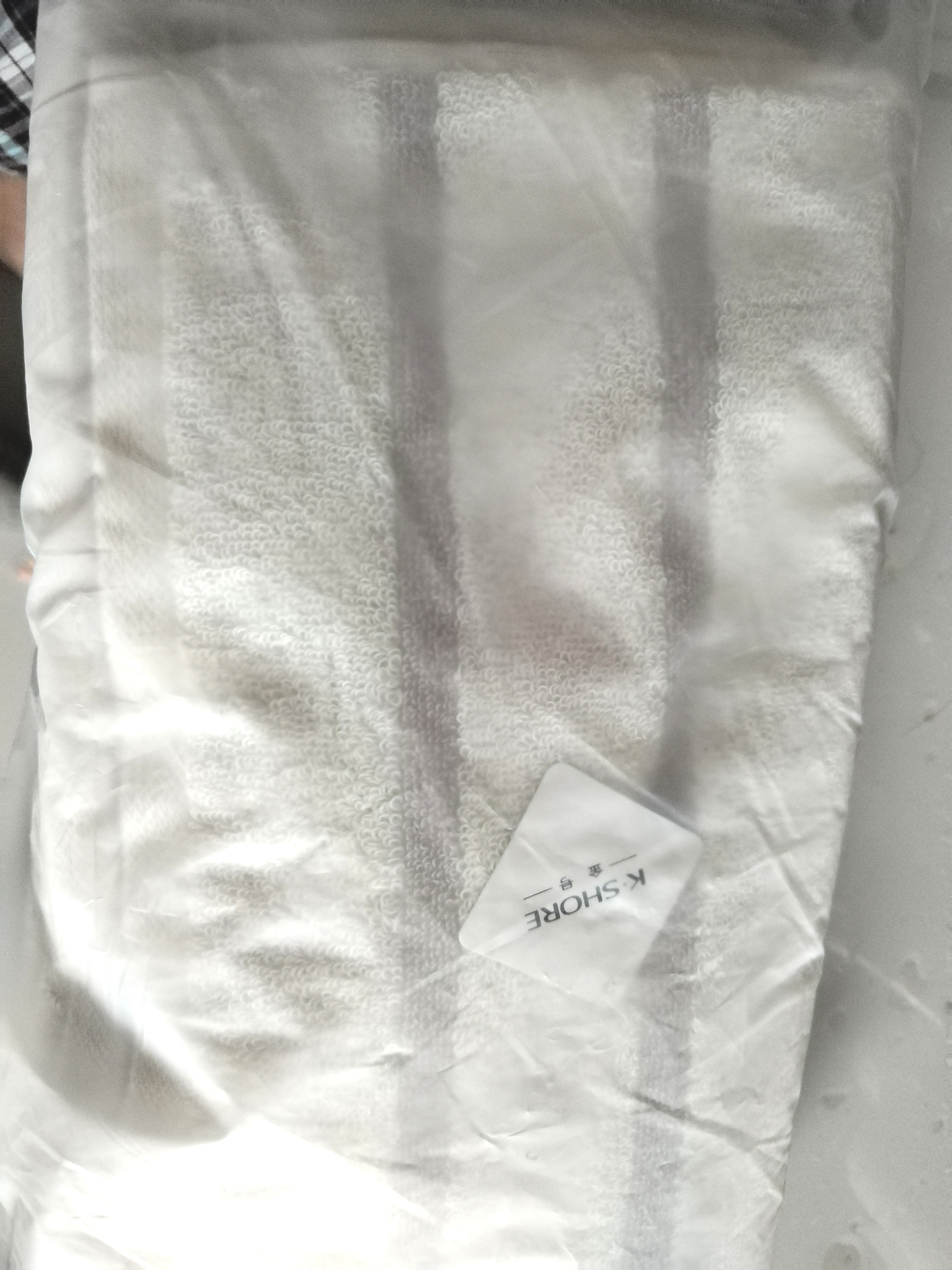 金号毛巾纯棉A类加厚吸水面巾新疆棉运动毛巾 灰棕4条装 70*34cm 106g 实拍图