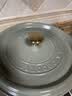 珐宝（staub）珐宝法国进口珐琅铸铁锅双耳煲汤锅烹饪锅具尤加利绿色24cm 实拍图