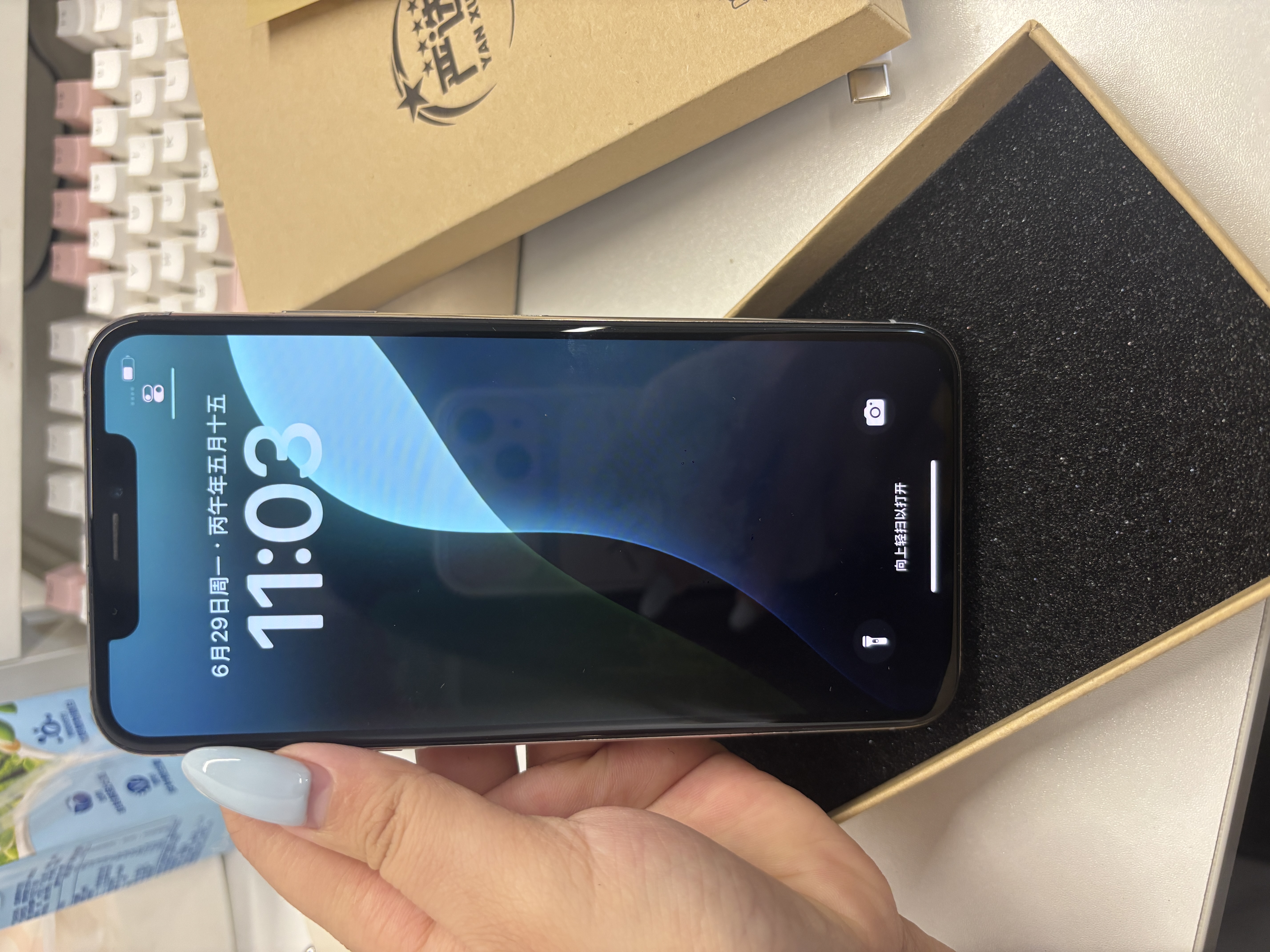 Apple/苹果 分期免息【原装屏幕】iPhone XSMAX  苹果xsmax  iPhonexsmax二手 二手苹果手机 二手手机 国行全网通 【原装屏幕】 苹果XSMAX 国行-银色 【白条免息 实拍图