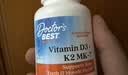 Doctor's best维生素D3K2100mcg维生素k胶囊180粒MCT油活性vd5000iu成人补钙 实拍图