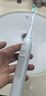 飞利浦（PHILIPS）声波电动牙刷钻石3系【囤货装4刷头】5倍洁齿5种模式 情人节礼物送男生女友 HX5181/01 皓月白 实拍图