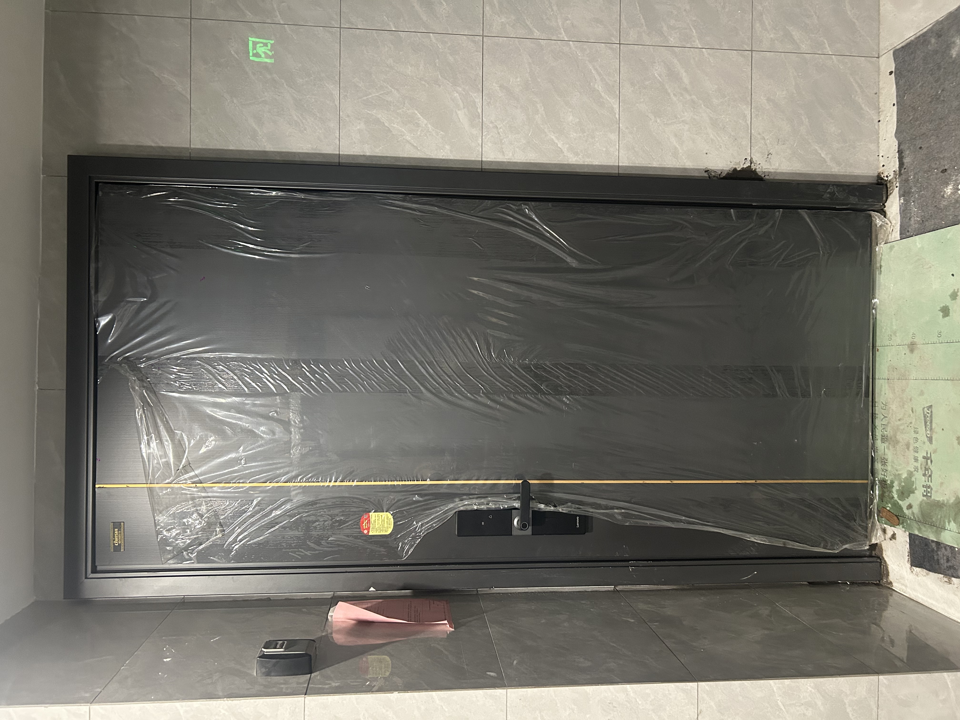 群升甲级防盗入户门家用加厚锌合金进户门 全自动智能锁别墅安全大门 2050*1050 【联想R20】高端全自动智能锁【一价全包】 实拍图