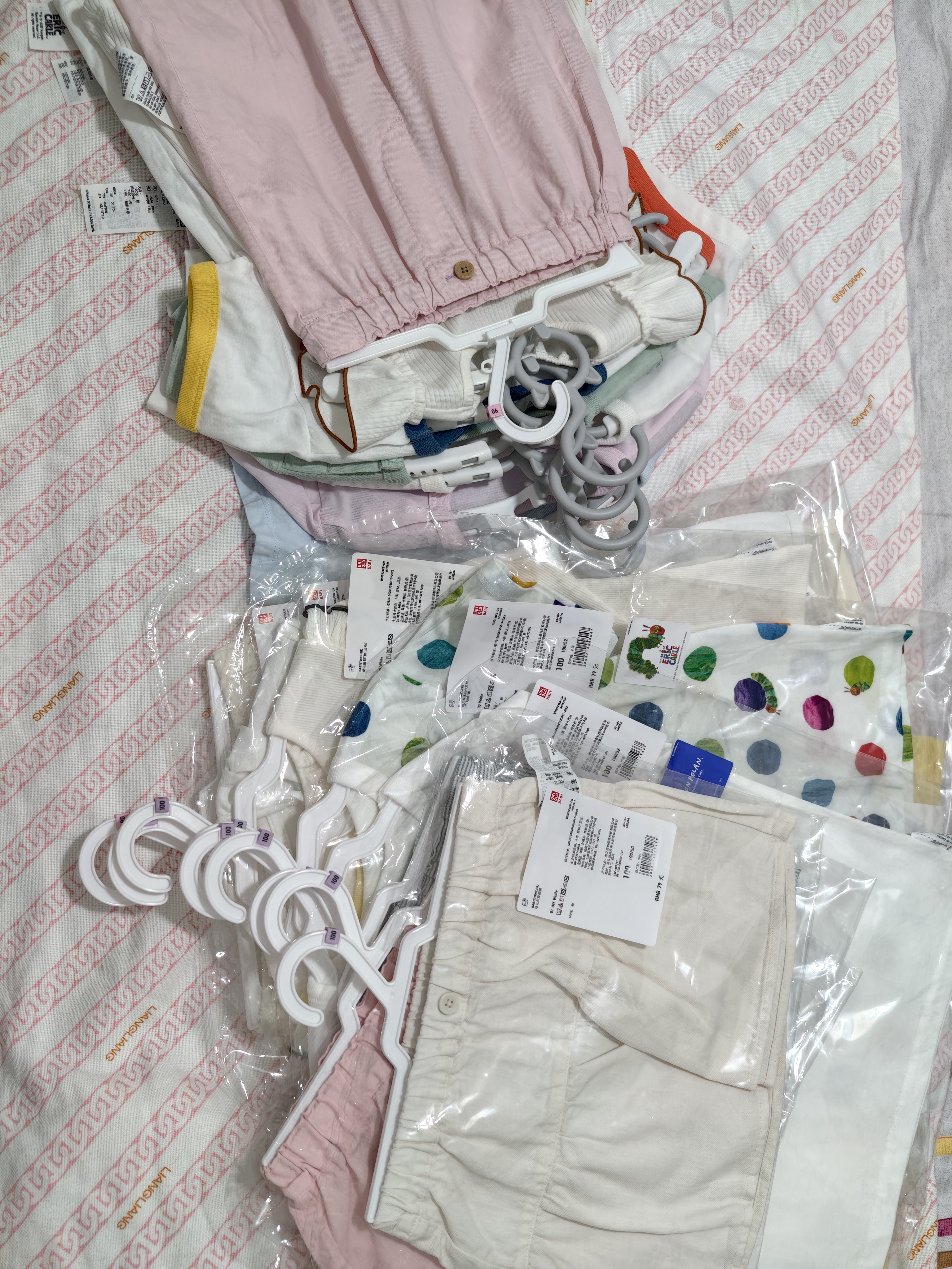 优衣库婴幼儿防紫外线网眼连帽开衫宝宝防晒衣衣服482045 00 白色 100 实拍图