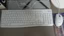 罗技（Logitech）MK120 键鼠套装 有线键鼠套装 办公键鼠套装 电脑键盘 USB即插即用 全尺寸 白色 实拍图