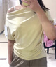 森马（Semir）陈都灵|短袖t恤女26夏短款一字肩荡领收腰氛围感上衣109326100005 实拍图