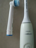 飞利浦（PHILIPS）声波电动牙刷钻石3系 5倍洁齿5种模式 洁净刷头*2 生日礼物送男士/女友 HX5161/05抹茶绿 实拍图