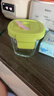 babycare婴儿辅食盒玻璃宝宝辅食保鲜工具便携防漏可蒸煮冷冻储存-青220ml 实拍图