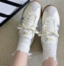 adidas「T头鞋」VL COURT 2.0复古休闲板鞋德训鞋阿迪达斯轻运动   汉玉白/蓝色/金色 (推荐女生买小半码)   39 实拍图