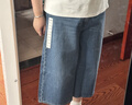 优衣库牛仔裙裤/水洗产品女装阔感裙裤26春夏新款488694 488694/00白色 25 /160/64A 实拍图