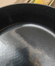 臻三环铁锅平底煎锅烤肉煎锅无涂层不易粘锅小平底锅辅食厨具 烤蓝木把 28cm 实拍图