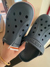 卡骆驰（CROCS）贝雅卡骆班儿童洞洞鞋沙滩鞋男女童包头拖鞋/207018/207019 深蓝色-410 34 (205mm) 实拍图
