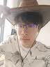 千姿娇媚西部牛仔帽通用夏户外遮阳帽草原蒙古帽骑士帽旅游帽子舞台帽通用 咖啡 成人款牛仔帽 实拍图