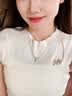唯一（Winy）一克拉莫桑石紫藤花999纯银项链女2026新款生日礼物送女朋友老婆 实拍图