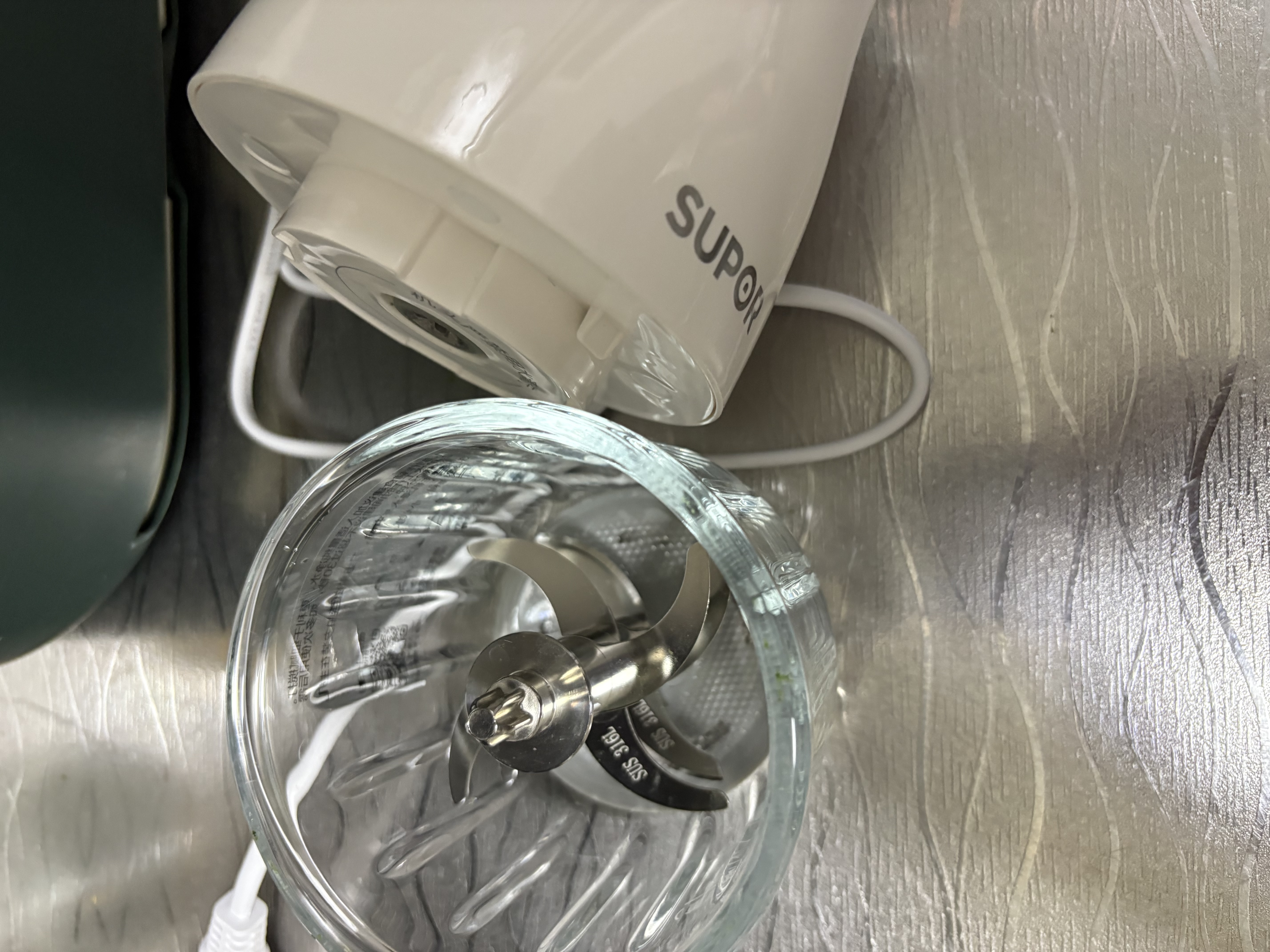 苏泊尔（SUPOR）辅食机婴儿 宝宝打泥神器多功能搅拌料理机绞肉机辅食工具 【316L不锈钢】单杯单刀 8叶刀头 实拍图