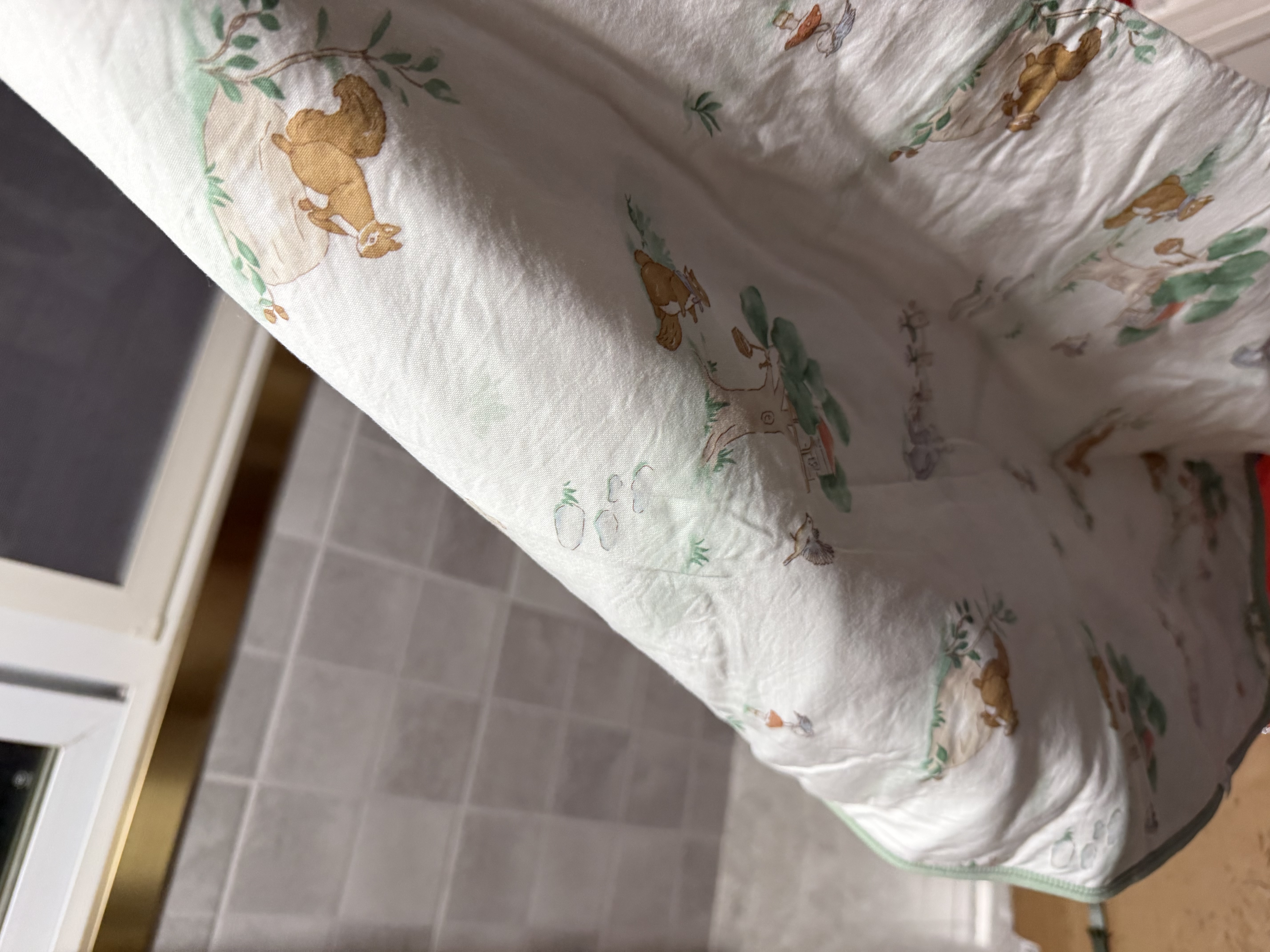 全棉时代婴儿包单抗菌防蚊纱布包巾纯棉新生儿包被盖毯舞动精灵90×90cm 实拍图