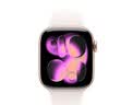 Apple/苹果 Watch S11 智能手表GPS款42毫米玫瑰金色铝金属表壳淡桃粉色运动型表带S/M MEUN4CH/B 实拍图