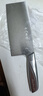 十八子作 不锈钢家用菜刀 耐滑手柄刀具盈光切片刀SL1703-B【彩盒装】 实拍图
