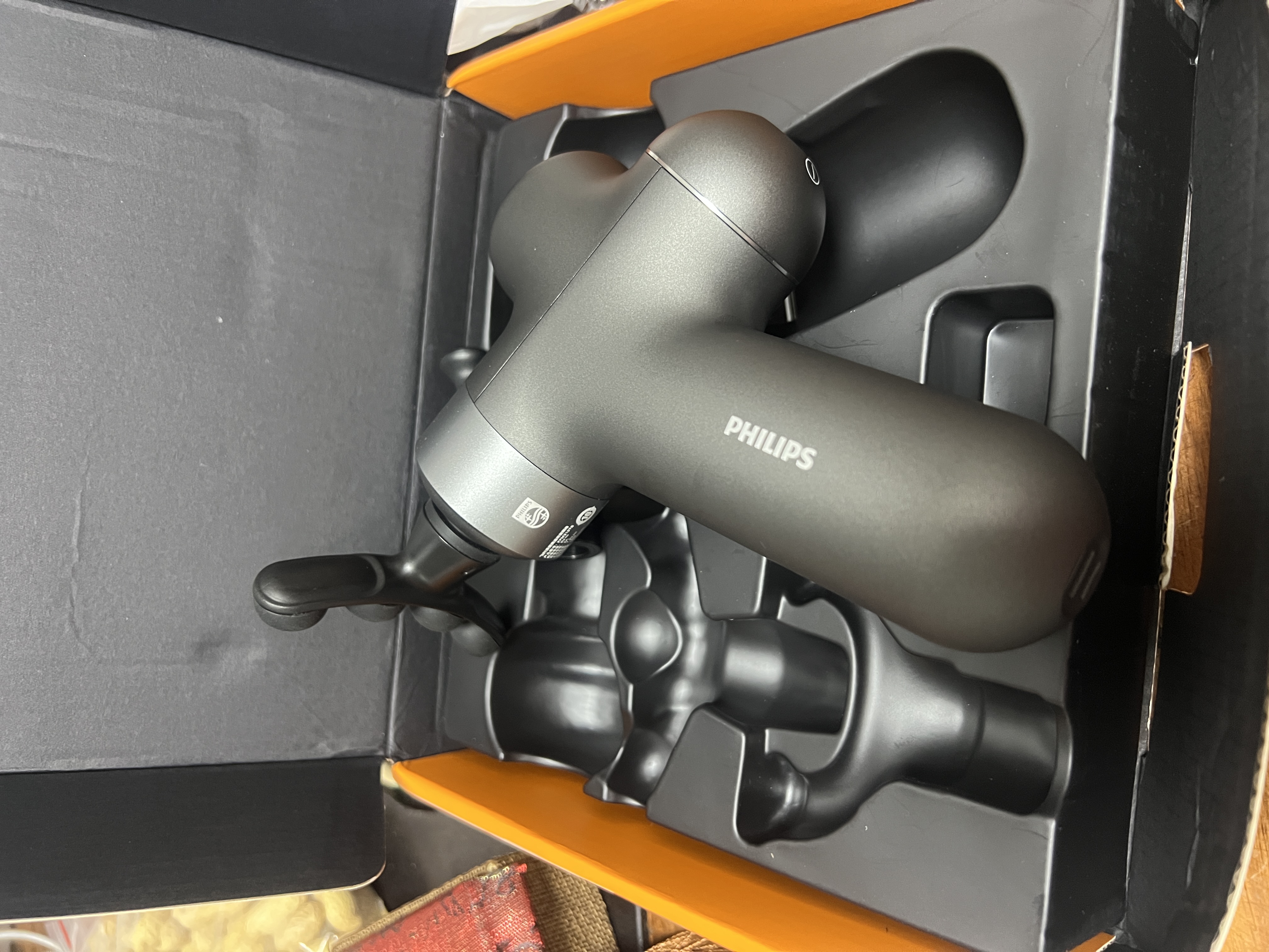 飞利浦（PHILIPS）筋膜枪小钢炮按摩仪专业级家用颈膜枪健身肌肉背腿部深层按摩器3107G送男女友节日生日礼物 实拍图