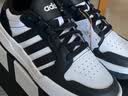 adidas ENTRAP美式校园风运动少年感复古篮球风板鞋男女阿迪达斯 白色/黑色   40 实拍图