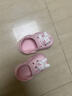 牧童儿童拖鞋夏男宝宝洞洞鞋软底女童卡通洗澡婴幼儿家居鞋萌兔粉130 实拍图
