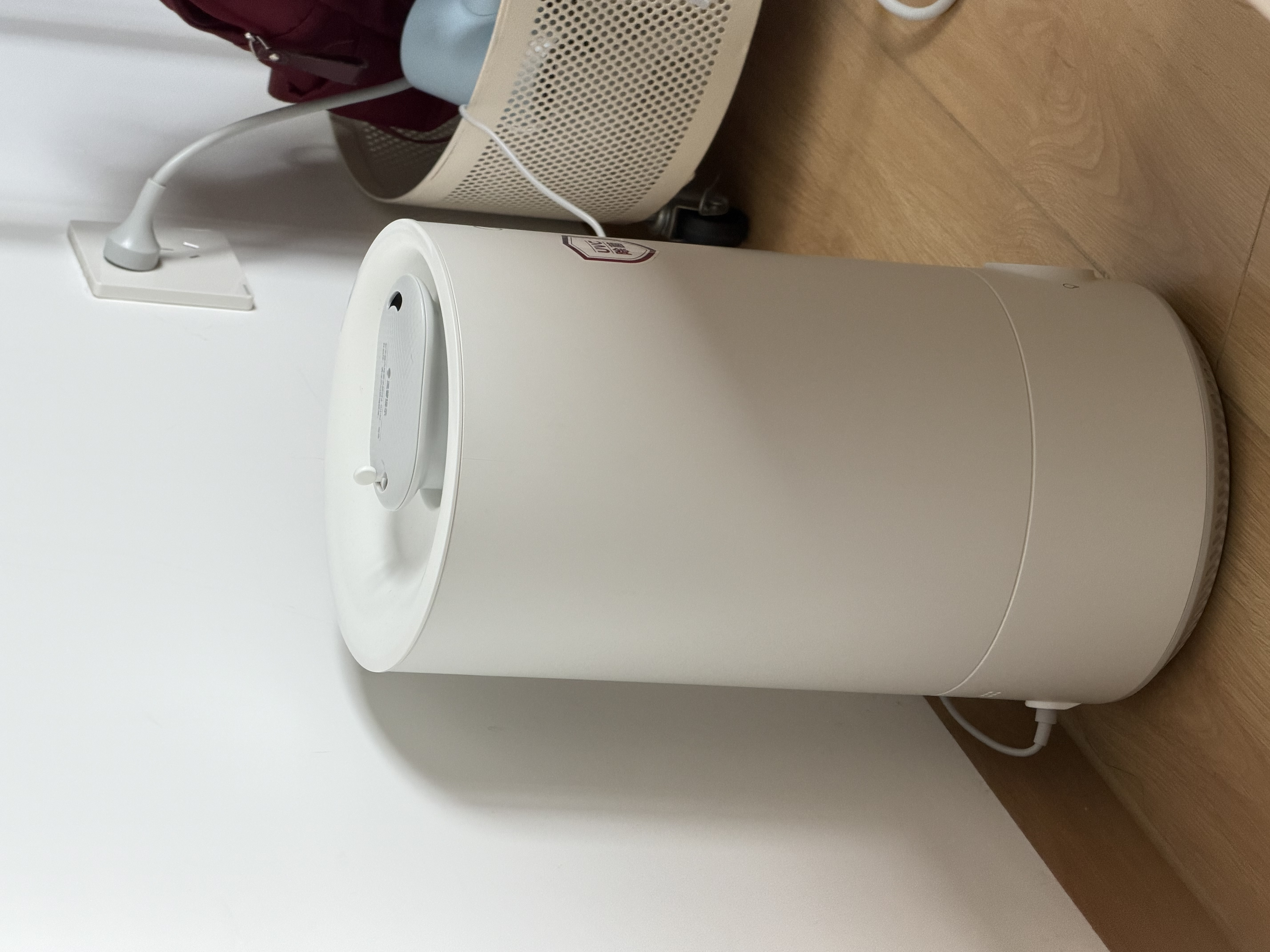 美的（Midea）【紫外线杀菌】加湿器净化空气卧室家用大容量孕妇婴幼桌面空调风扇清凉伴侣小型生日礼物S-UV98K 实拍图