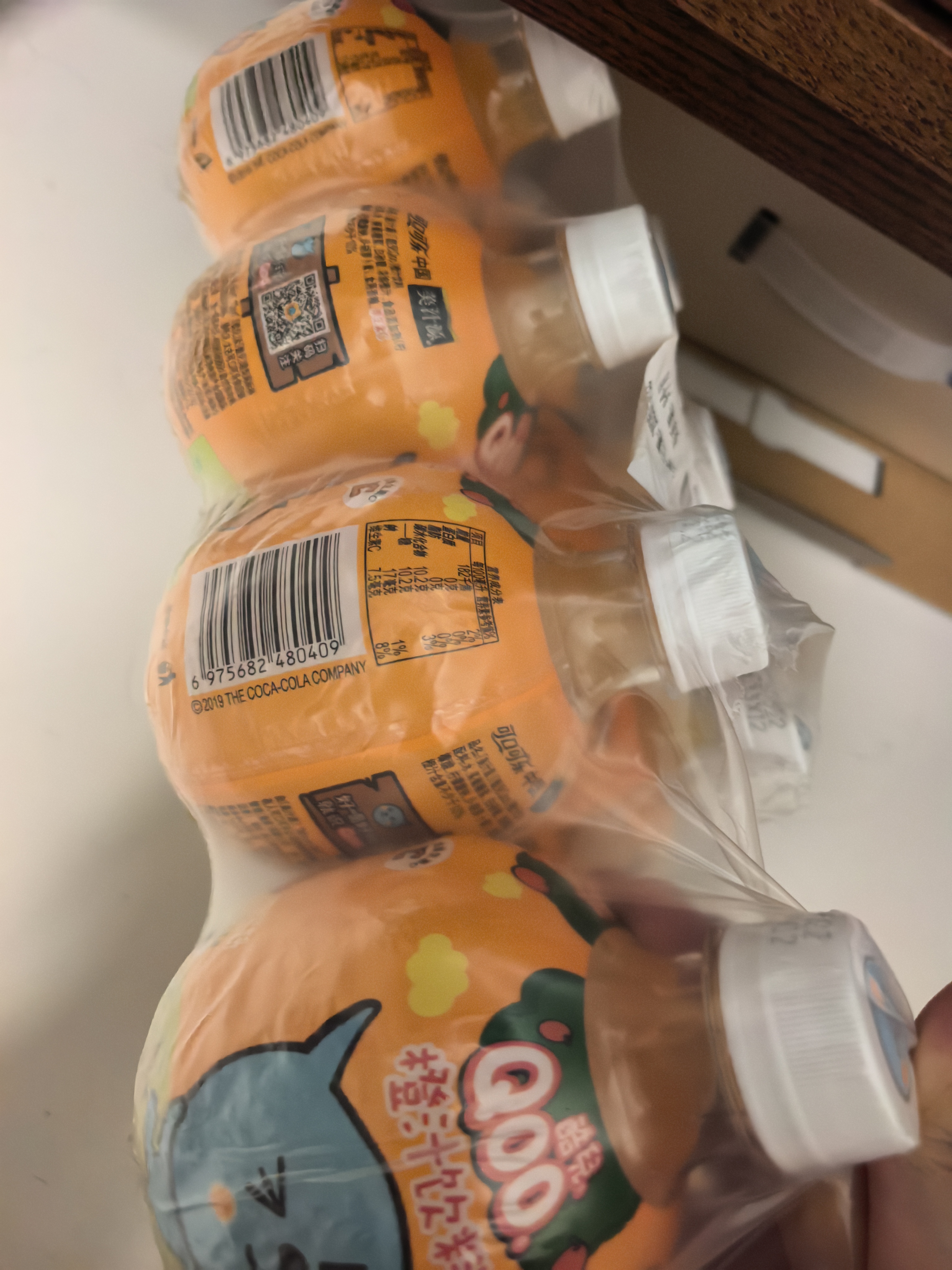 可口可乐（Coca-Cola）美汁源 酷儿 Qoo 橙味果汁饮料 260ml*8瓶 实拍图