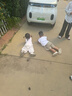 巴布豆儿童拖鞋男童女童洞洞鞋沙滩鞋宝宝凉鞋幼儿凉拖夏季 米白 150码 实拍图