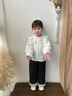 班喜迪女童衬衫秋装2026新款洋气宝宝白色上衣春秋儿童衬衣娃娃衫小童装 白色 100 实拍图